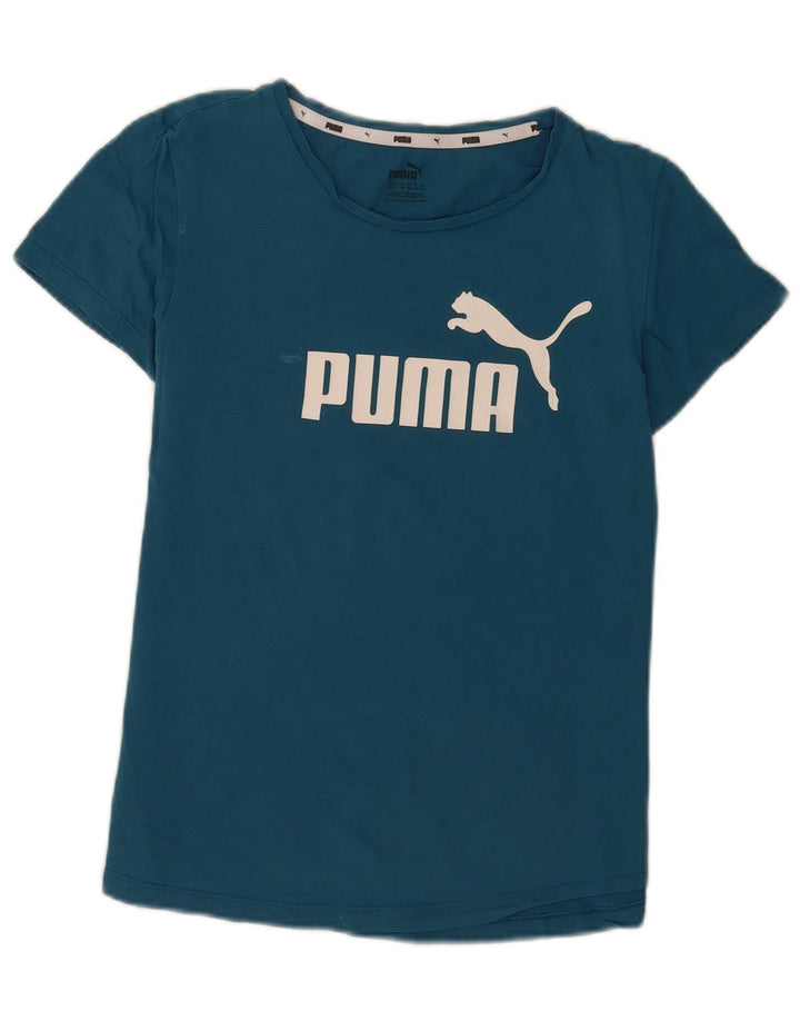 Puma Camiseta gráfica para mujer Top UK 12 Azul medio