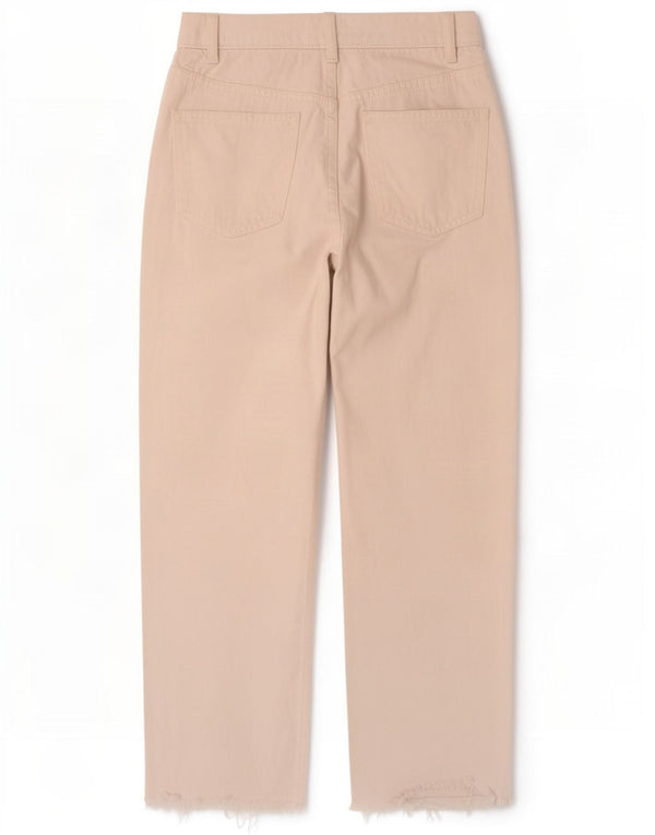Zara Vaqueros Rectos Mujer EU 38 Small W28 L27 Blanco