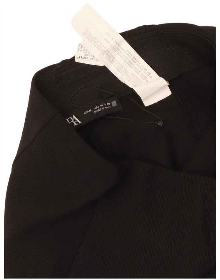 Zara Mujer Pantalón Pitillo Mediano W28 L34 Negro Poliéster