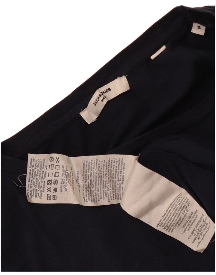 Jack & Jones Hombre Camiseta Top Small Azul Marino Algodón
