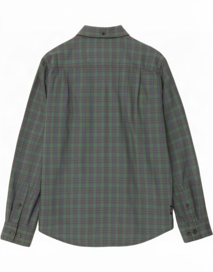 Camisa Nike Dri Fit De Algodón A Cuadros Verde Medio Para Hombre