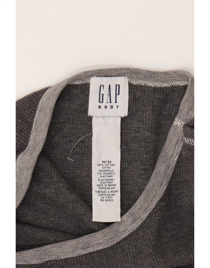 Camiseta Gap Hombre Manga Larga Algodón Gris Medio