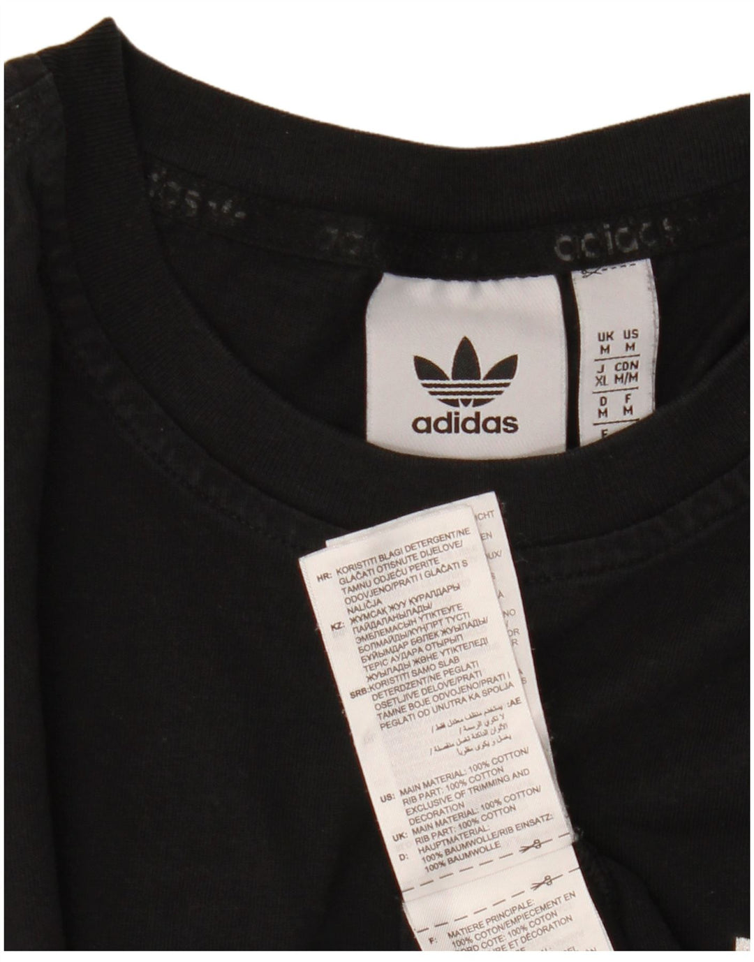 Camiseta Adidas Hombre Top Medium Negro Algodón