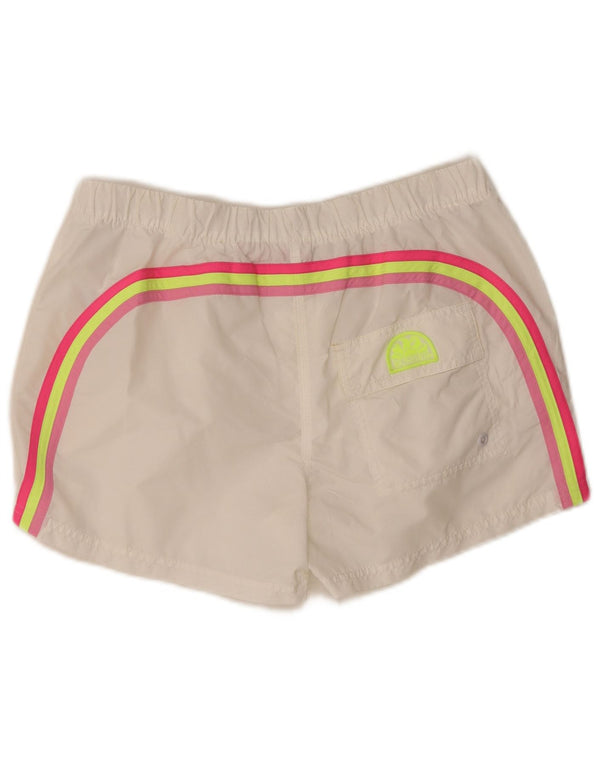 Sundek Bañador Corto para Mujer UK 46 Grande Nylon Blanco