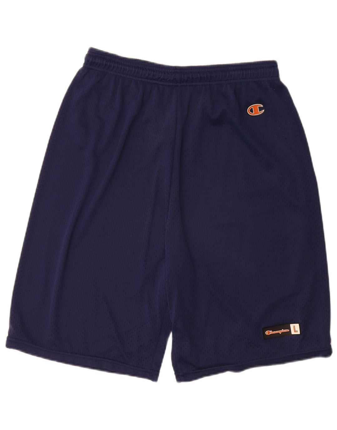 Champion Pantalones cortos deportivos para hombre, tamaño grande, poliéster azul marino