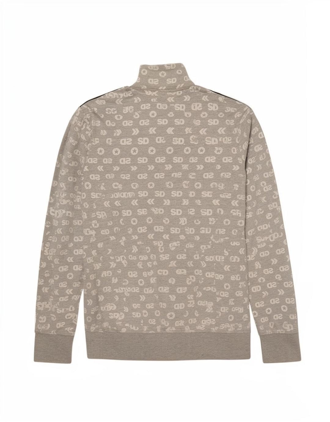Superdry Mujer Graphic Chándal Top Chaqueta UK 10 Small Gris Algodón