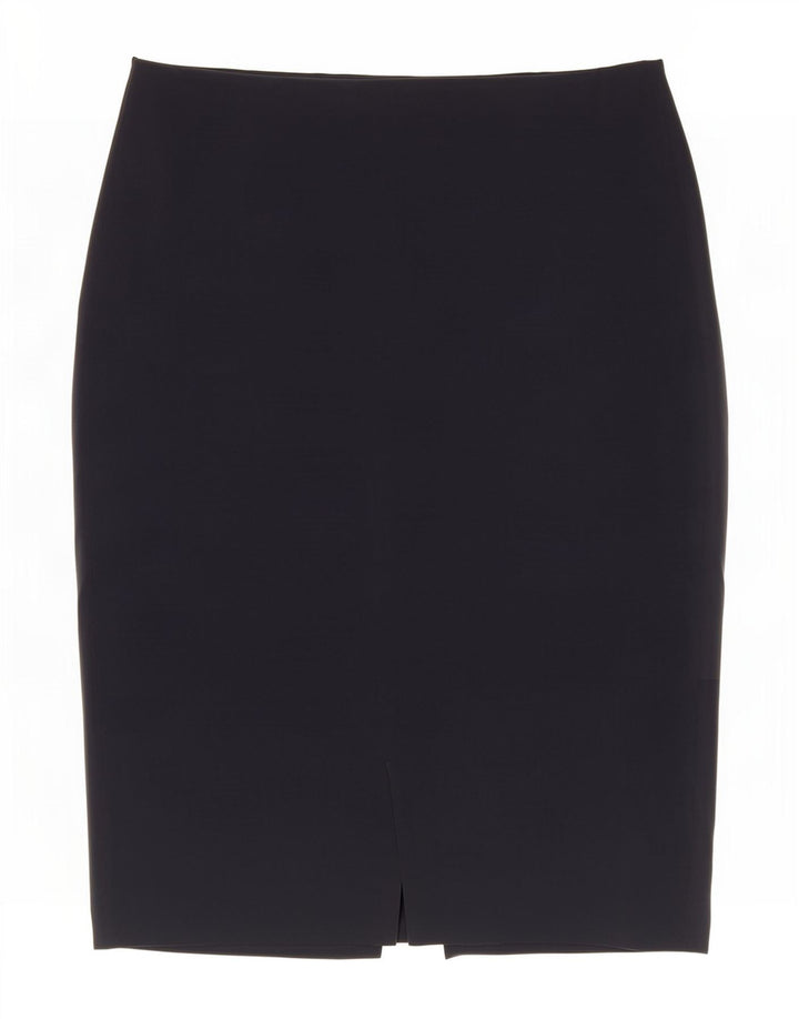 Falda De Tubo Benetton Mujer IT 44 Medium W30 Azul Marino Poliéster