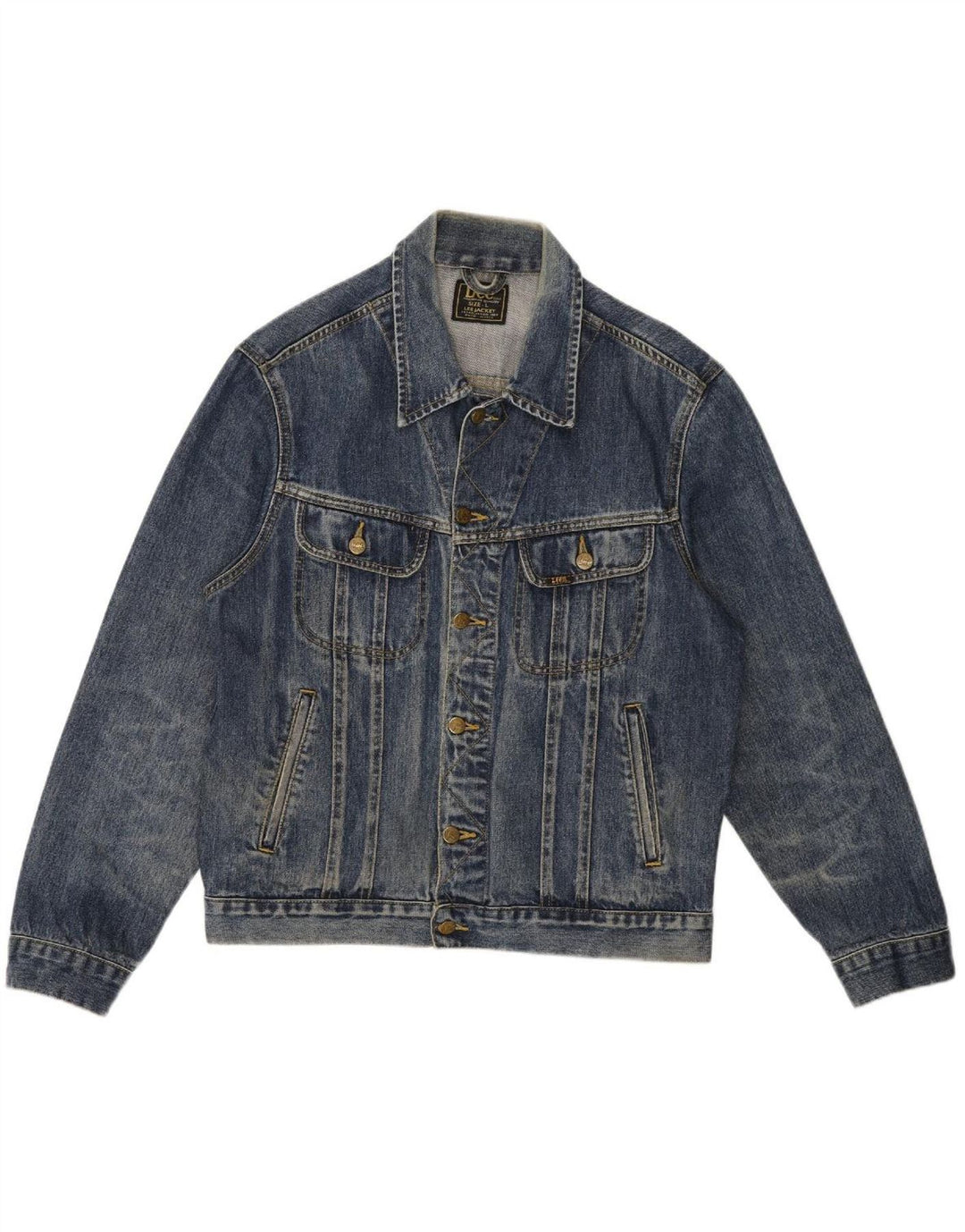 LEE Chaqueta vaquera para hombre UK 40 Algodón azul grande