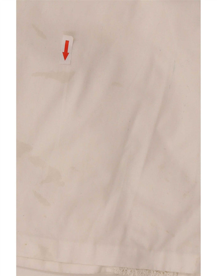 Camisa Vintage Mujer IT 44 Algodón Blanco Medio