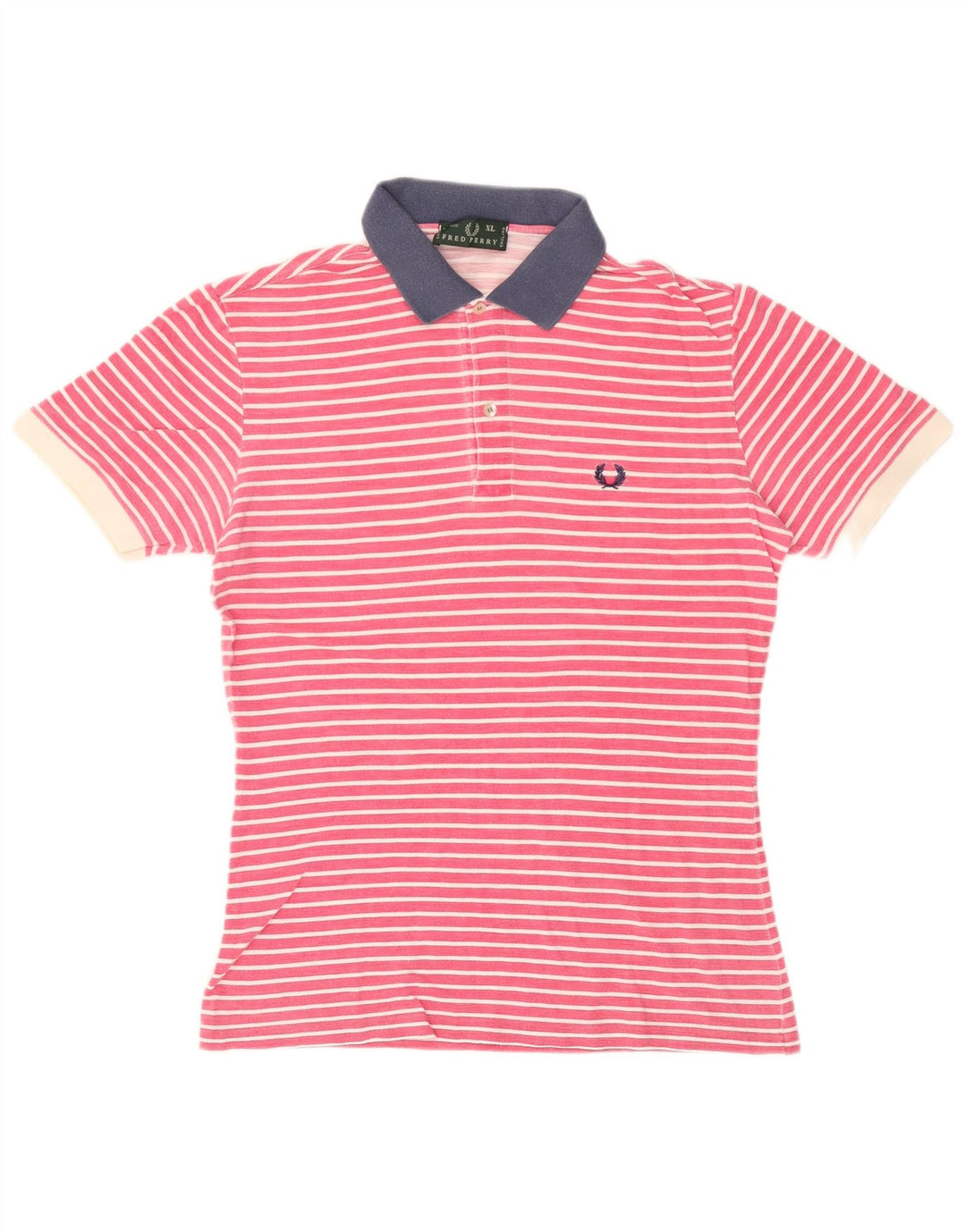 Fred Perry Polo Rugby Hombre XL Rayas Rosas