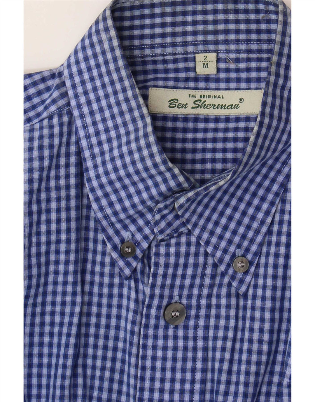 Camisa Ben Sherman para hombre de cuadros azules medianos