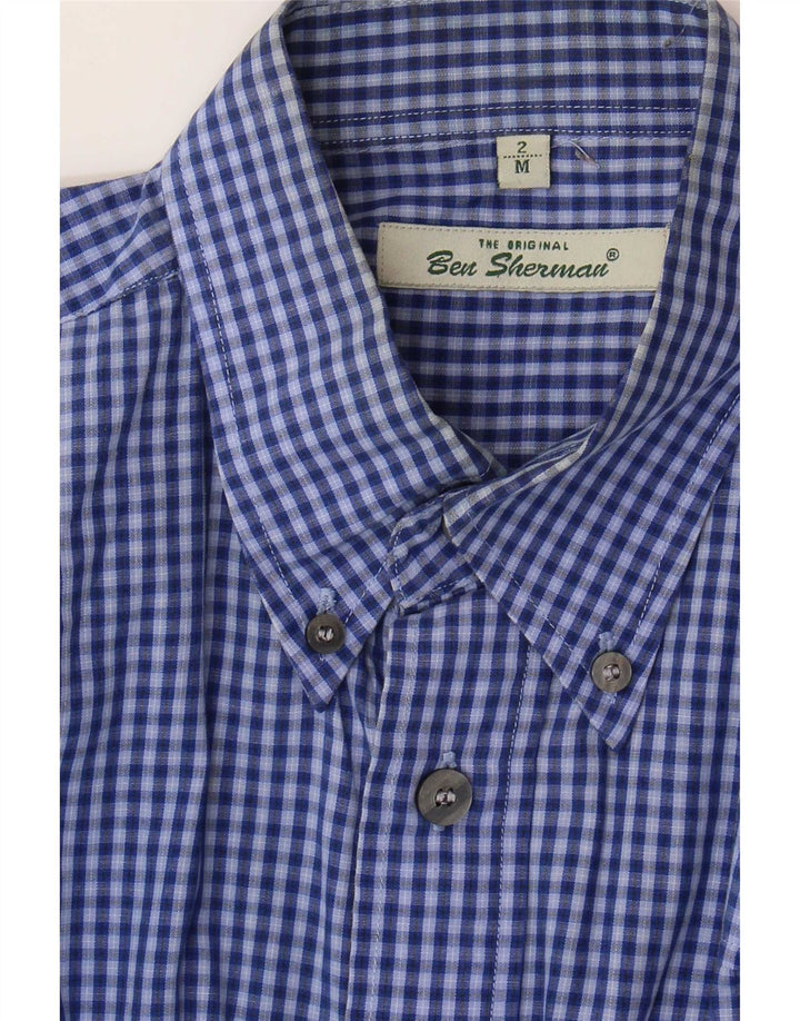Camisa Ben Sherman para hombre de cuadros azules medianos
