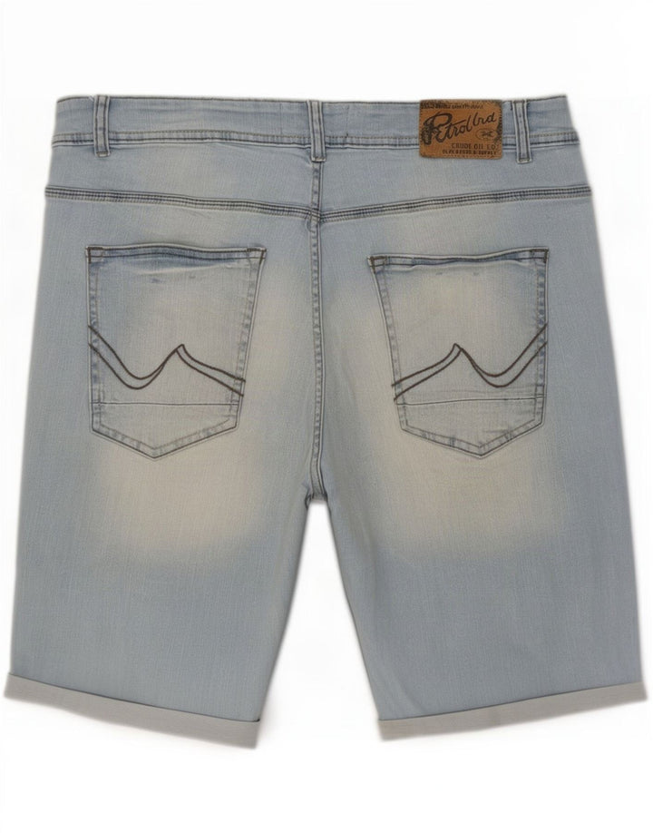 Petrol Industries Pantalones cortos de mezclilla regulares para hombre Grande W36 Azul