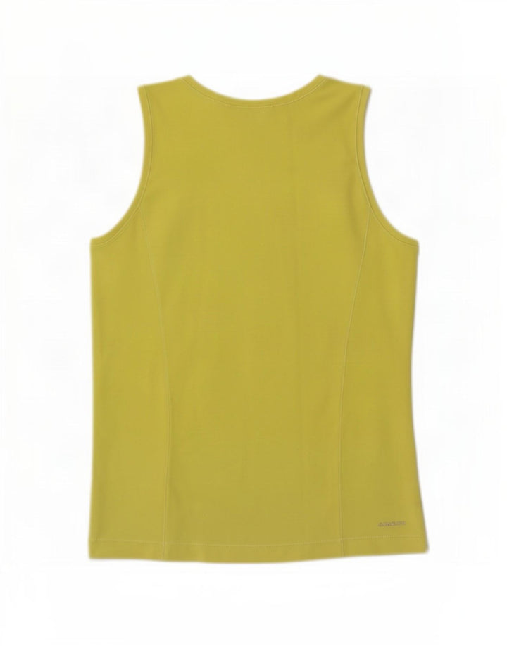 Adidas Mujer Climalite Chaleco Top UK 14 Medio Amarillo Poliéster