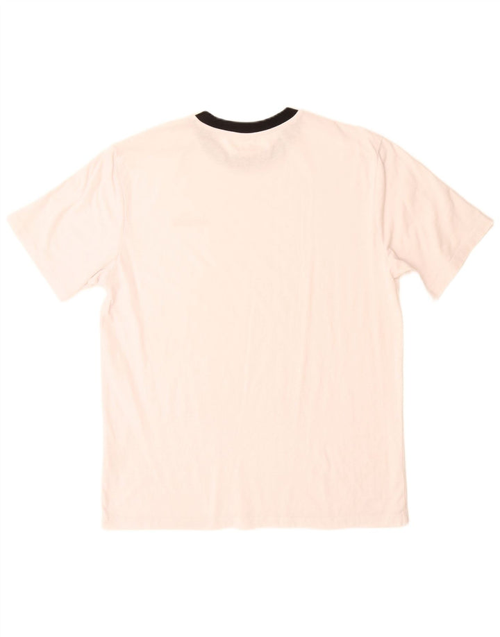 DIADORA Camiseta gráfica para hombre Top grande de algodón blanco