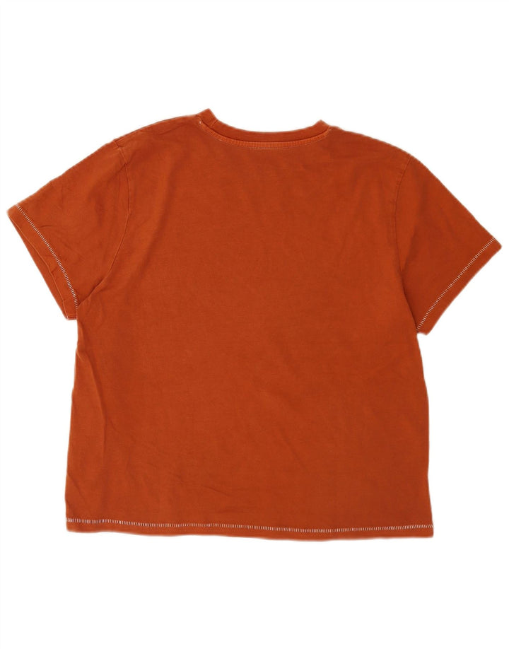 Levi's Camiseta para mujer Top UK 44 Algodón naranja mediano