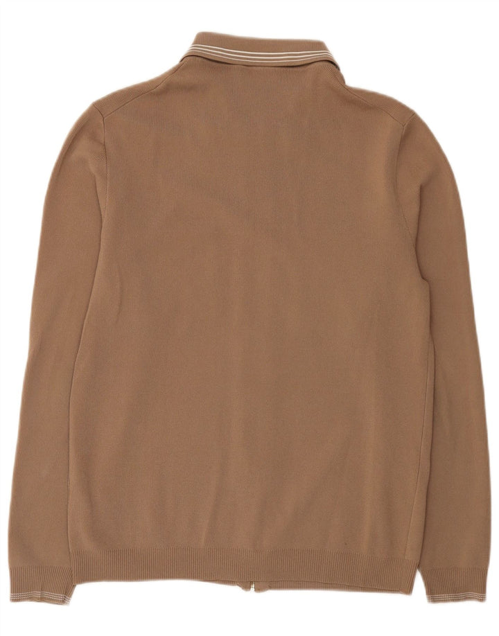 Reiss - Cárdigan para hombre, talla grande, viscosa marrón