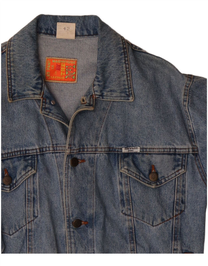 VINTAGE Chaqueta vaquera para mujer EU 42 Algodón azul grande