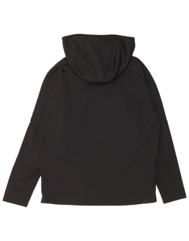 Nike Dri Fit Sudadera con capucha para hombre, talla mediana, poliéster negro
