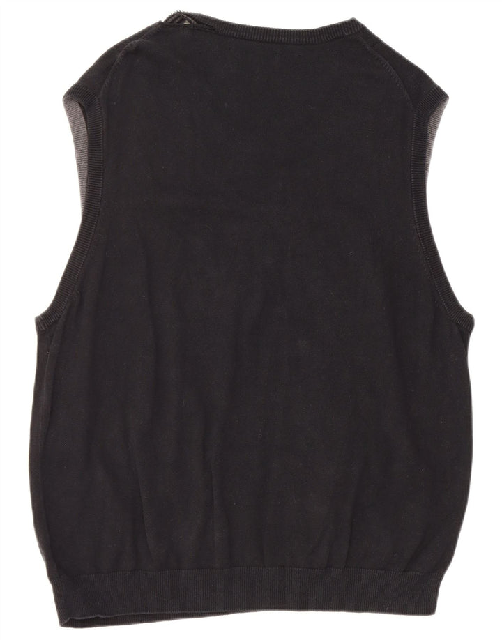 Chaps Chaleco para hombre Camiseta sin mangas Grande Azul marino Algodón
