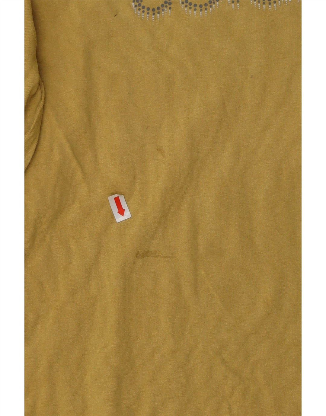 COLUMBIA Top gráfico para mujer de manga larga UK 44 Grande Algodón amarillo