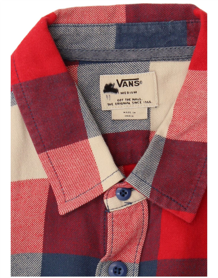 Camisa de franela de cuadros rojos medianos Vans Hombre