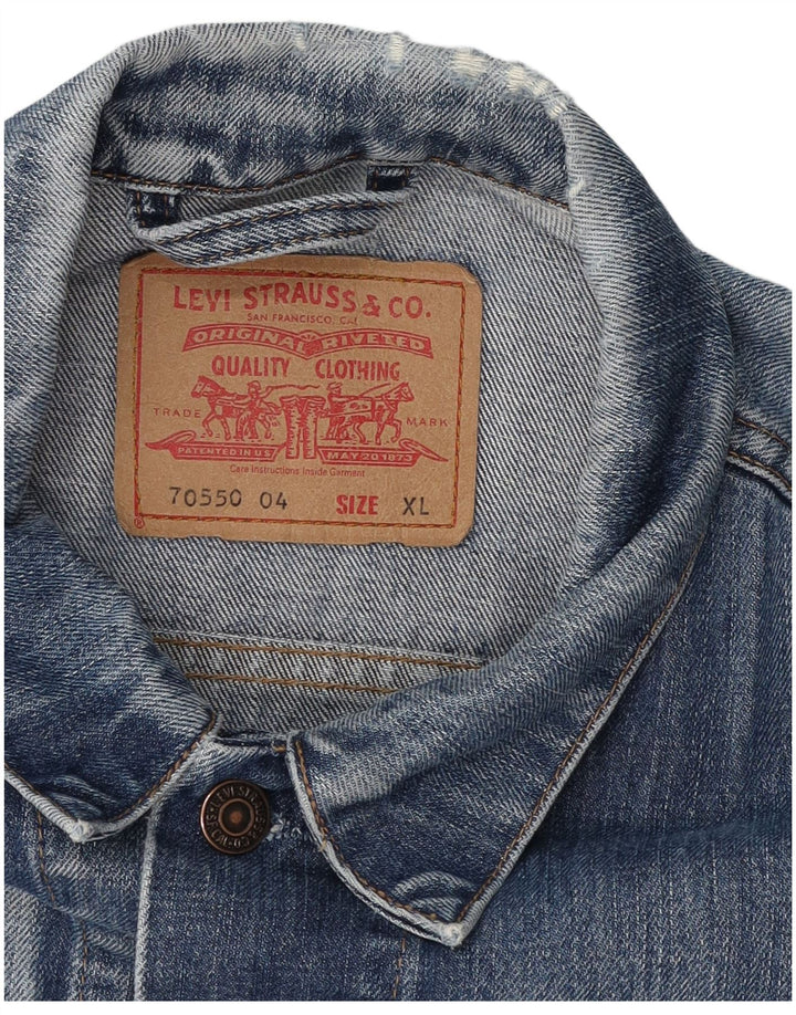 Levi's Chaleco vaquero para hombre UK 42 XL Azul