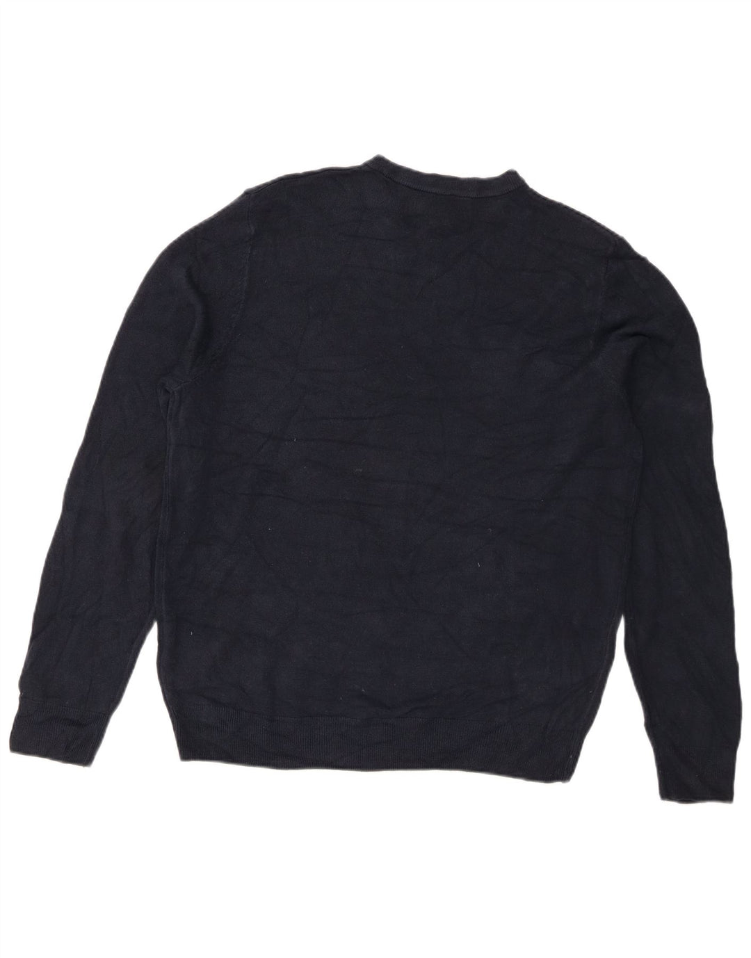 Marks & Spencer - Jersey de cuello redondo para hombre, talla grande, acrílico azul marino