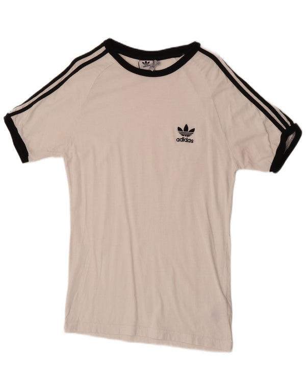 Adidas - Camiseta para hombre, talla grande, algodón blanco
