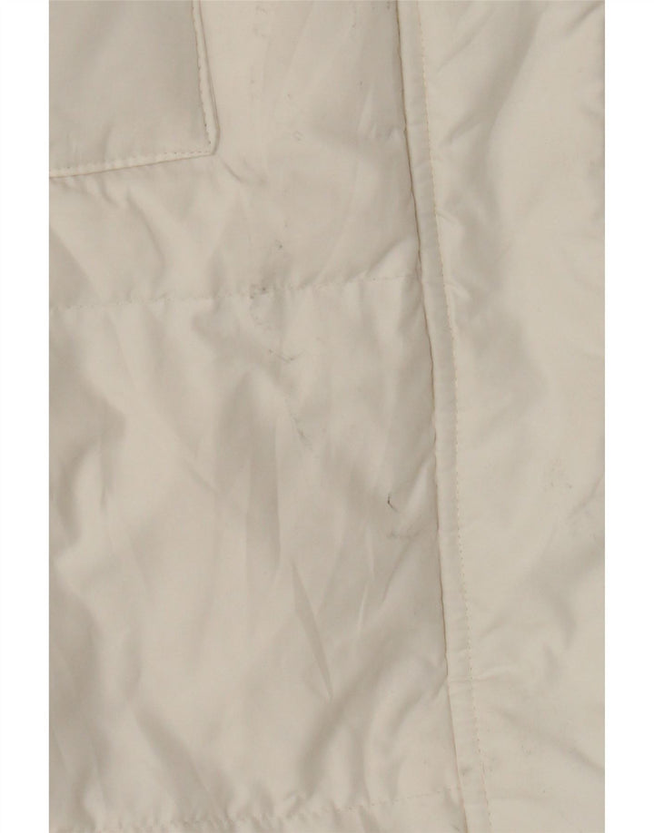 Abrigo acolchado para mujer Phard UK 46 Poliéster blanco grande