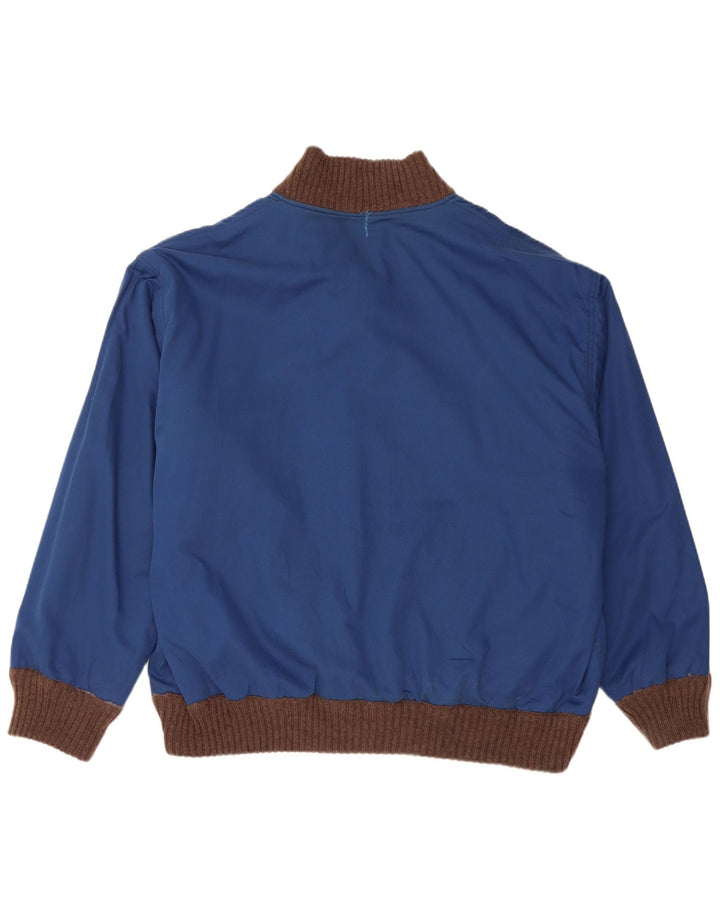 VINTAGE Suéter cárdigan reversible para hombre XL Marrón Fair Isle