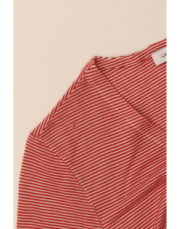 Camiseta Lacoste Mujer Top IT 42 Grande Algodón Rojo