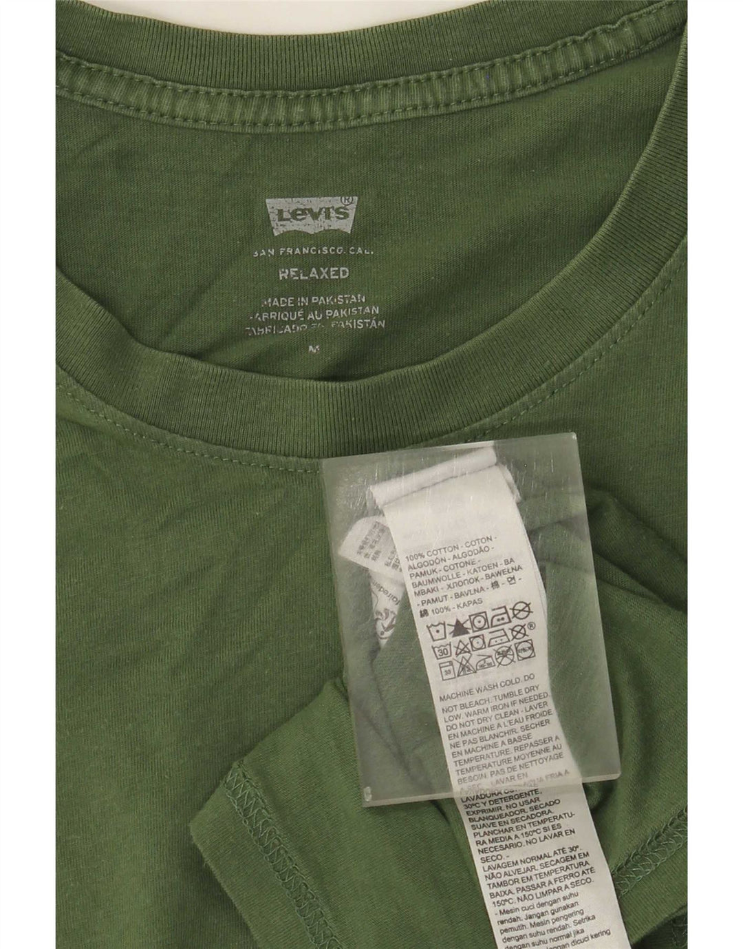 Levi's Hombre Camiseta Relaxed Top Algodón Verde Medio