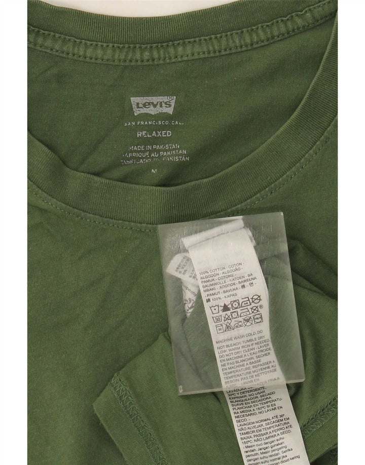 Levi's Hombre Camiseta Relaxed Top Algodón Verde Medio