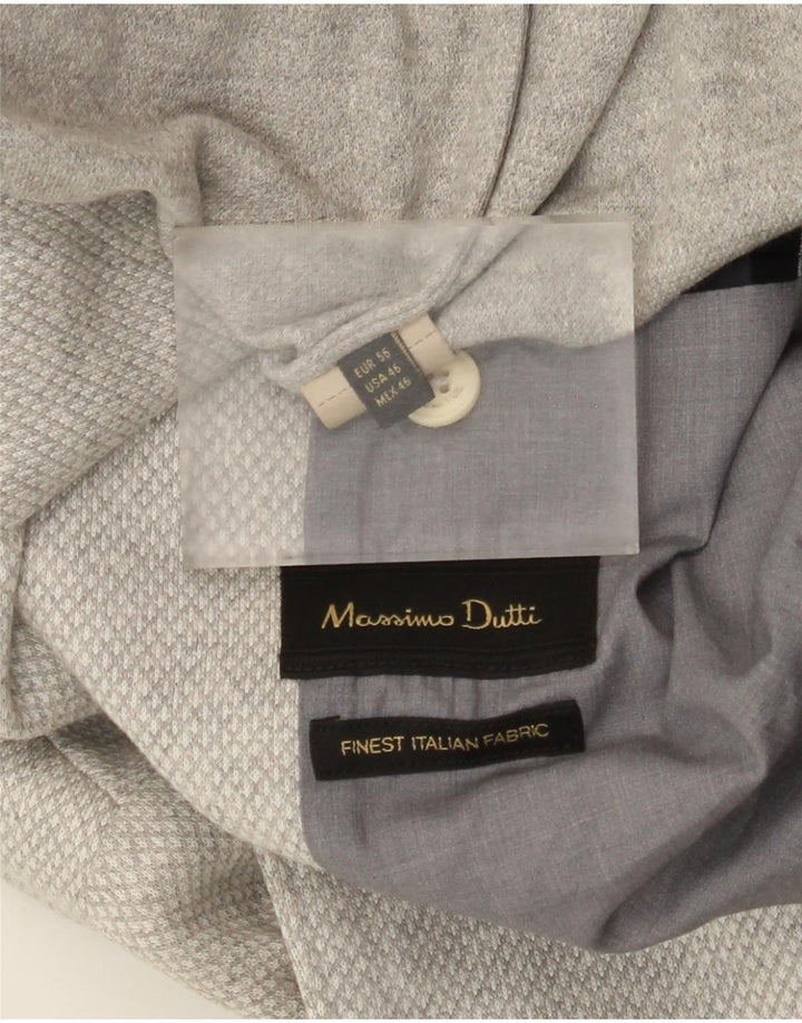 Massimo Dutti Chaqueta Blazer De 2 Botones Hombre EU 56 XL Gris Argyle/Diamante