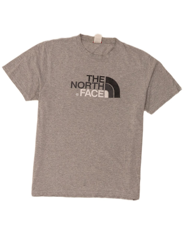 The North Face Camiseta gráfica para hombre Top grande de algodón gris