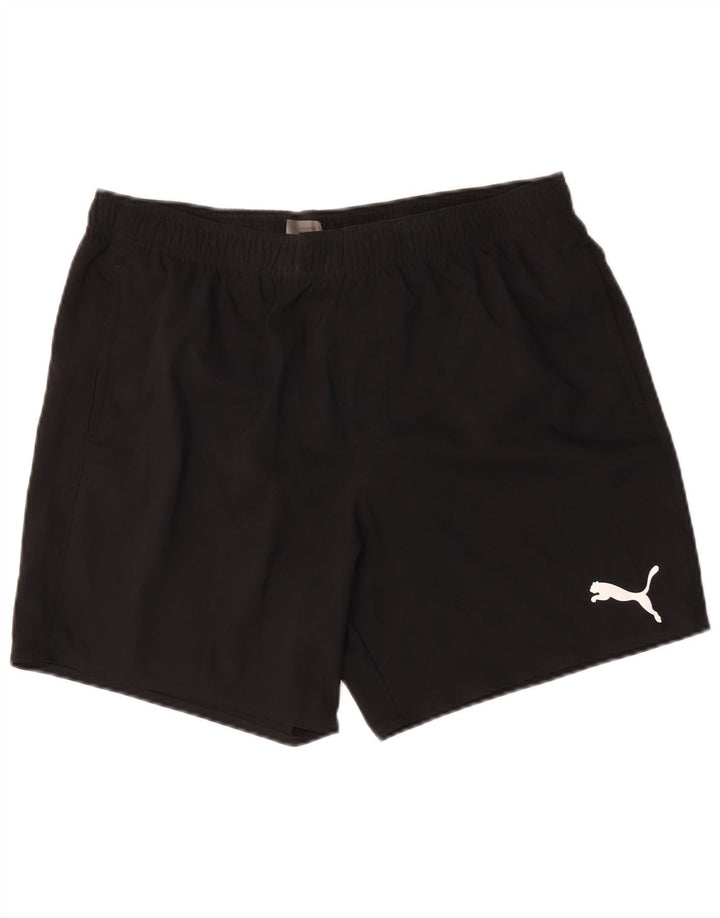 Puma Pantalones cortos deportivos para hombre XL Poliéster negro