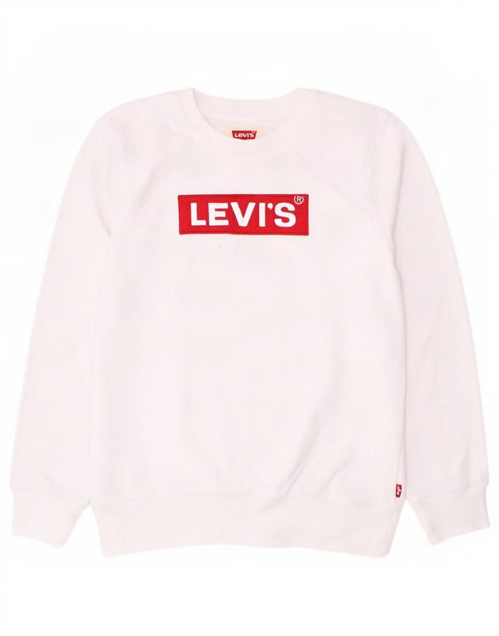 Levi's Sudadera con gráfico para niños 11-12 años Blanco