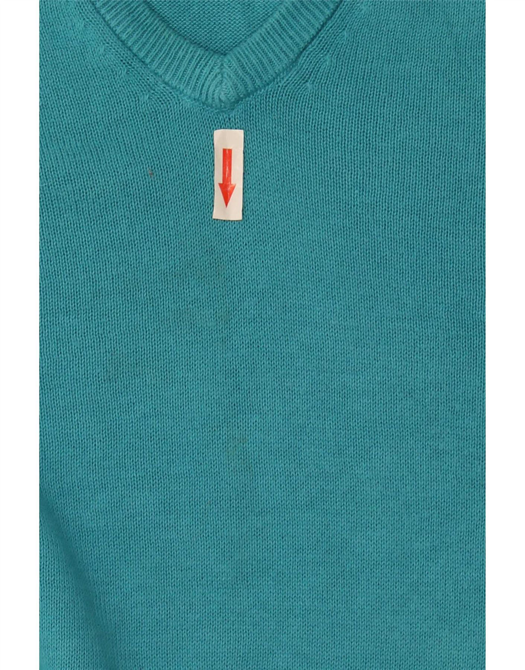 Marks & Spencer - Jersey con cuello en V para hombre, talla 2XL, algodón turquesa