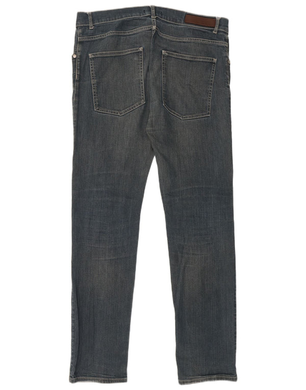 Zara Mens Slim Jeans EU 46 XL W36 L32 Algodón Azul