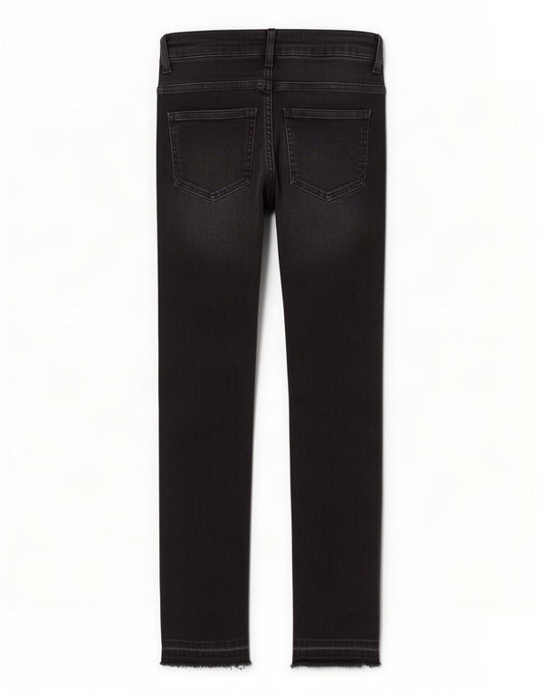 Zara Vaqueros pitillo desgastados para mujer EU 36 XS W26 L26 Negro