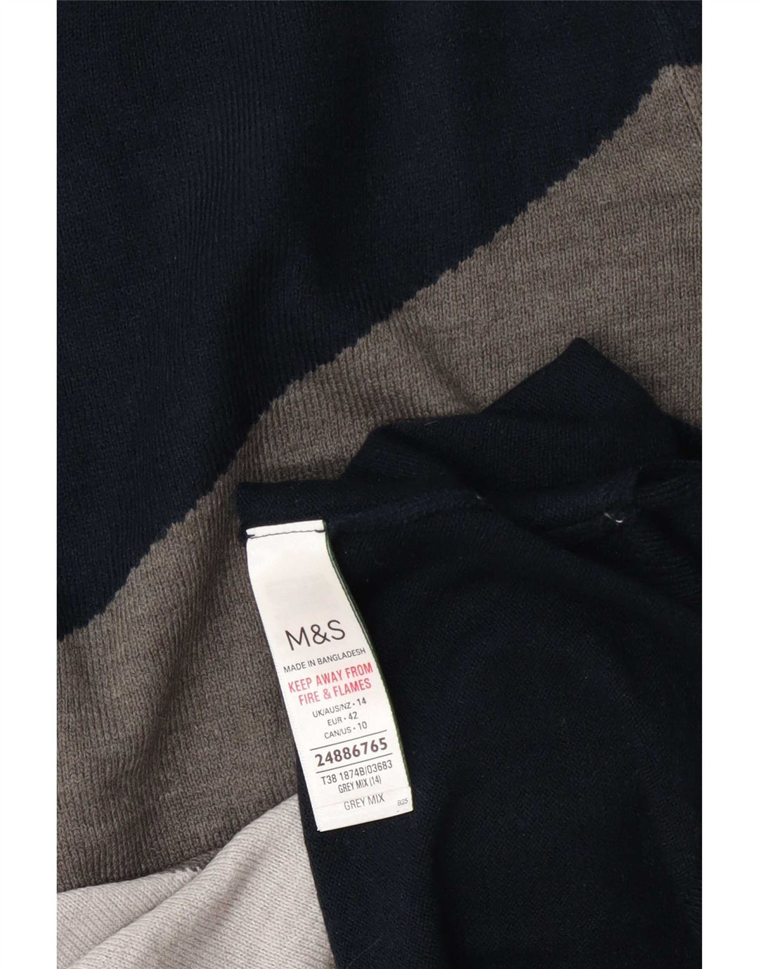 Marks & Spencer - Jersey de cuello redondo para mujer, talla 40, color gris