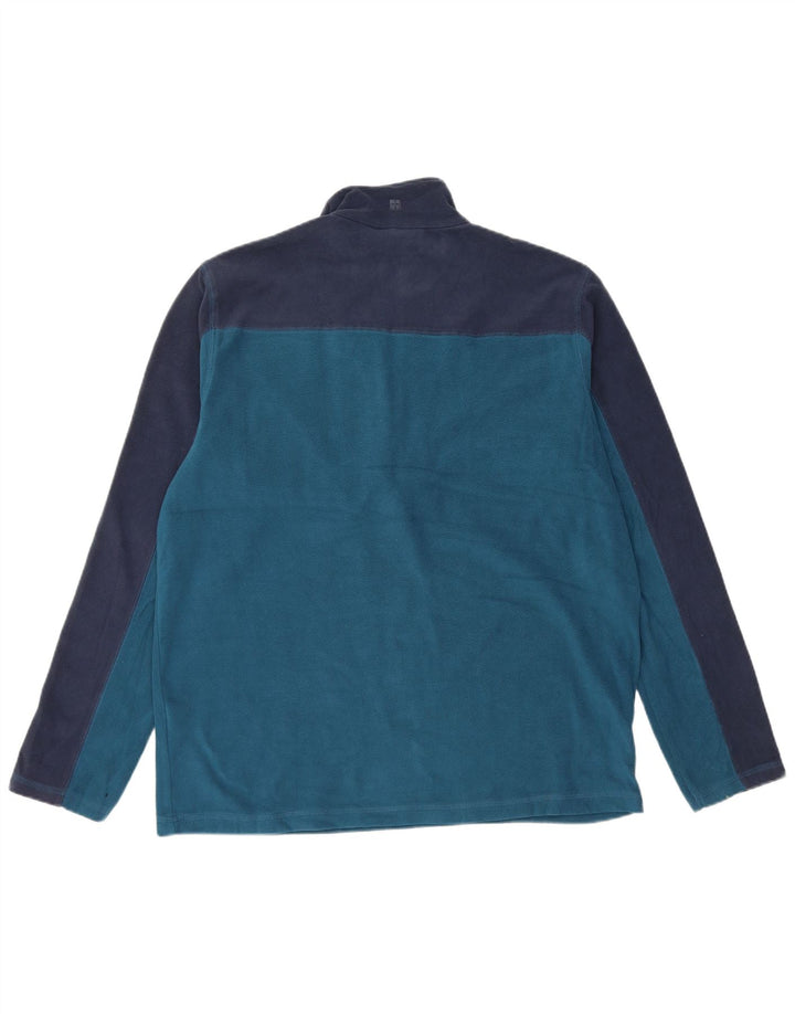 MOUNTAIN WAREHOUSE Jersey de forro polar para hombre, tamaño mediano, azul marino, color block