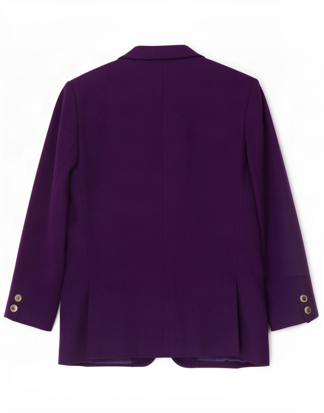 Pendleton Chaqueta tipo blazer con 1 botón para mujer, talla 44, lana virgen, color morado medio
