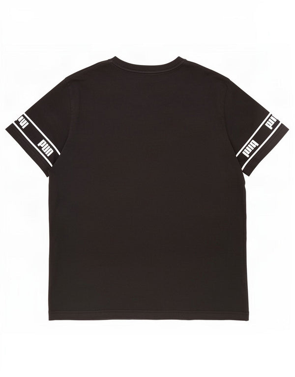 Puma Camiseta gráfica para hombre Top XL Algodón negro