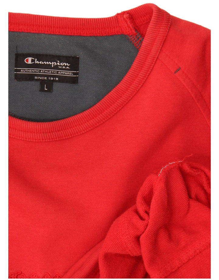 Champion Sudadera Gráfica para Hombre Jumper Large Rojo