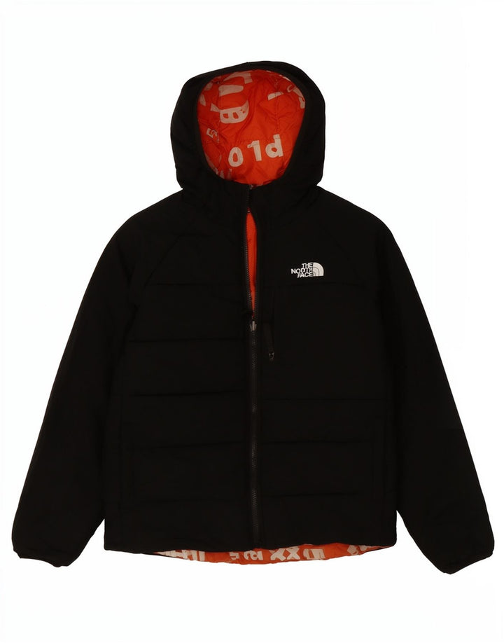 The North Face Chaqueta reversible con capucha para niños 13-14 años grande Negro