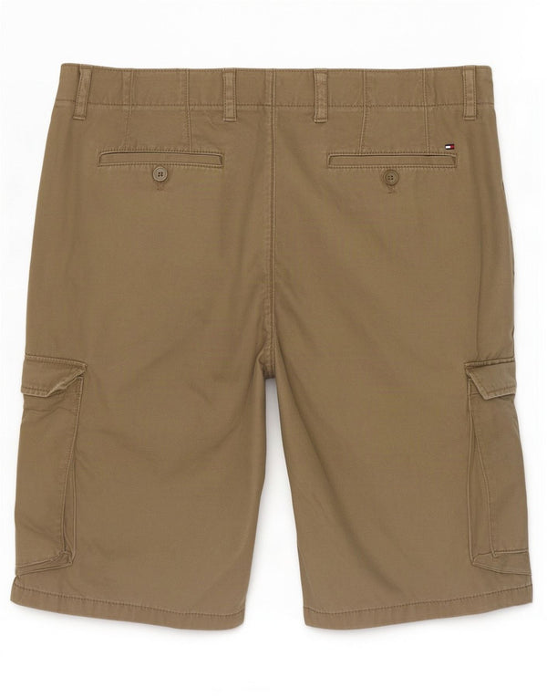 Tommy Hilfiger Pantalones cortos tipo cargo para hombre W36 Large Khaki Cotton