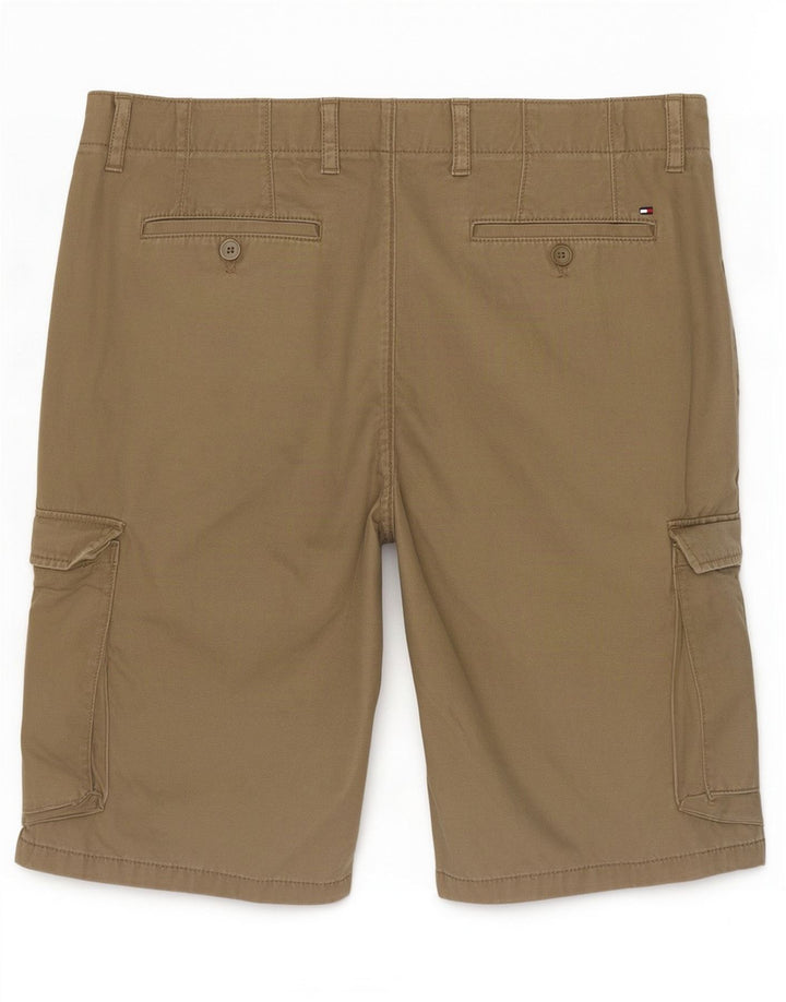 Tommy Hilfiger Pantalones cortos tipo cargo para hombre W36 Large Khaki Cotton