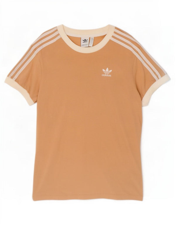 Adidas Camiseta Mujer Top UK 6 XS Beige Algodón